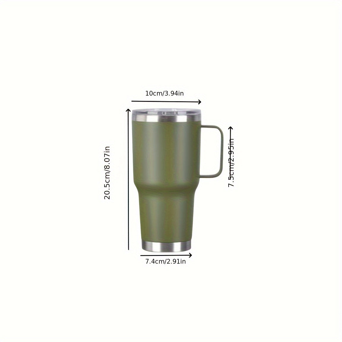 Outdoor Sports Insulated Water Cup Large Capacity With Handle