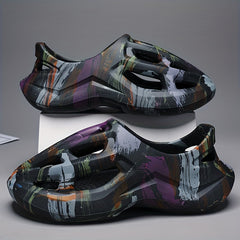 Men's Chunky Sandals Casual Non Slip Shoes Closed Toe Shoes For Outdoor