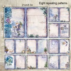 8sheets A5 Single Pattern Paper DIY Photo Album Scrapbook Hand Account Material