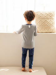 Boys Crocodile Astronaut Cartoon Top & Pants Homewear Set
