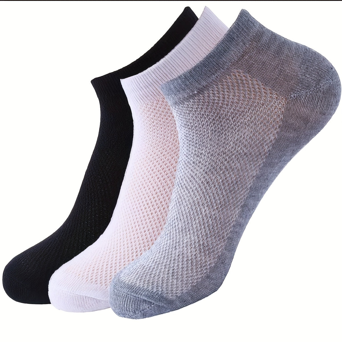 3 Pairs Sports Ankle Socks Soft & Lightweight Low Cut Socks Women's Stockings