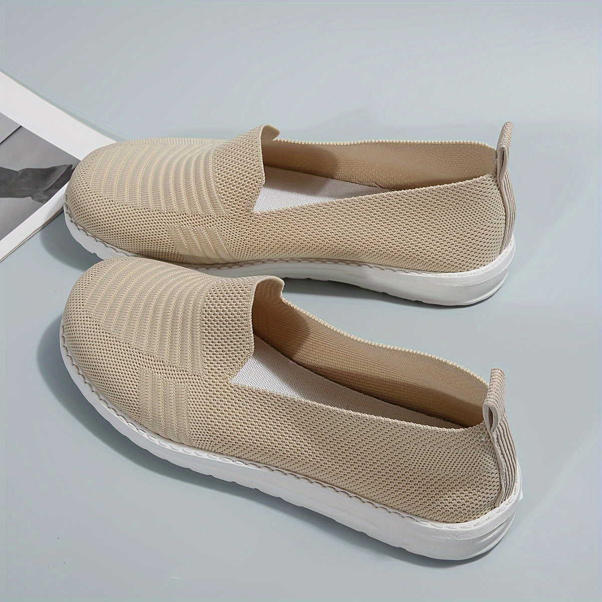 Women's Mesh Slip-on Walking Shoes Breathable Flats