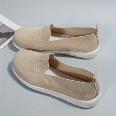 Women's Mesh Slip-on Walking Shoes Breathable Flats