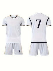 Kids 2pcs Comfortable Soccer Jersey Sets for Sports Training