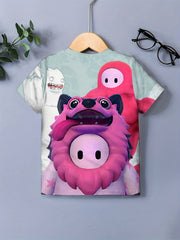 Boy's Cartoon Graphic T shirt Casual Slightly Stretch Novel Tee