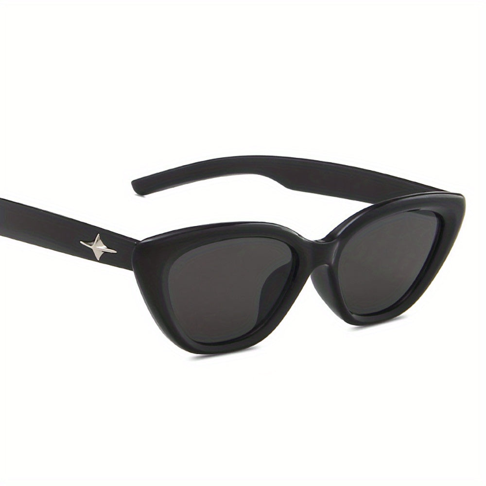 Y2K Cat Eye Sunglasses Retro Punk Star UV400 Sun Shades