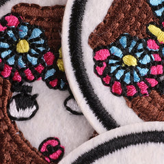 3pcs Embroidery Stroke Beauty Patches For Girls DIY Ironing