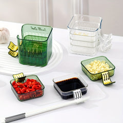Set Household Hot Pot Vinegar Dipping Dish Spice Containers