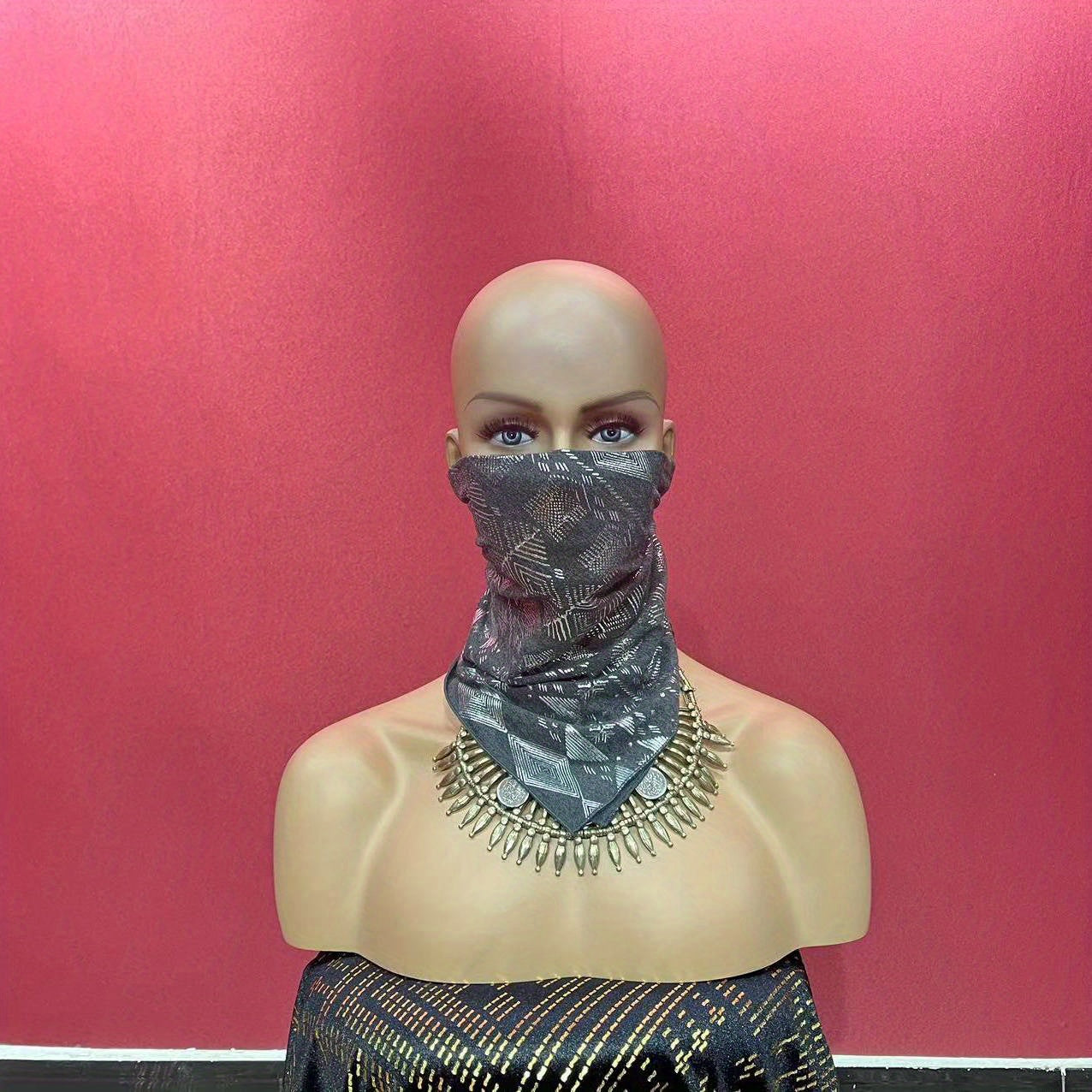 Men's Square Scarf for Face Covering