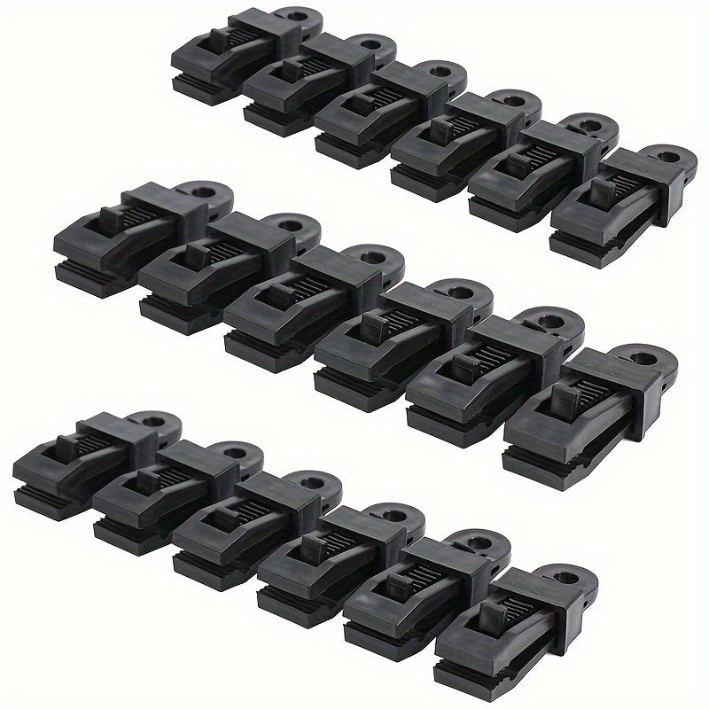 10pcs Windproof Tent Awning Clamp Securely Fasten Tarp Outdoor Camping