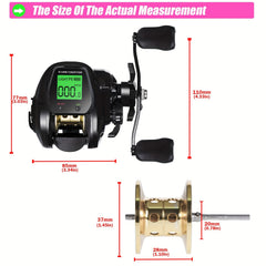 SAMOLLA 1pc Baitcasting Fishing Reel 7.2:1 Ratio 10kg Max Drag