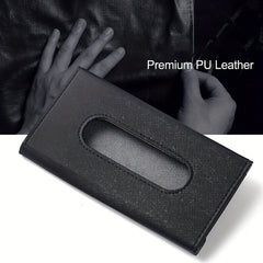 2pcs Car Visor Tissue Holder Solid Auto Tissue Case Car Interior Accessories