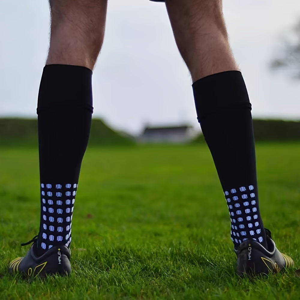 Men's Non-Slip Compression Sports Socks with Grip Pads