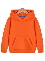 Boys Casual Solid Pullover Hoodie Long Sleeve Sweatshirt