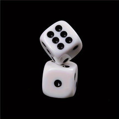 10pcs 16mm Acrylic Six Sided Round Corner Dice Board Game