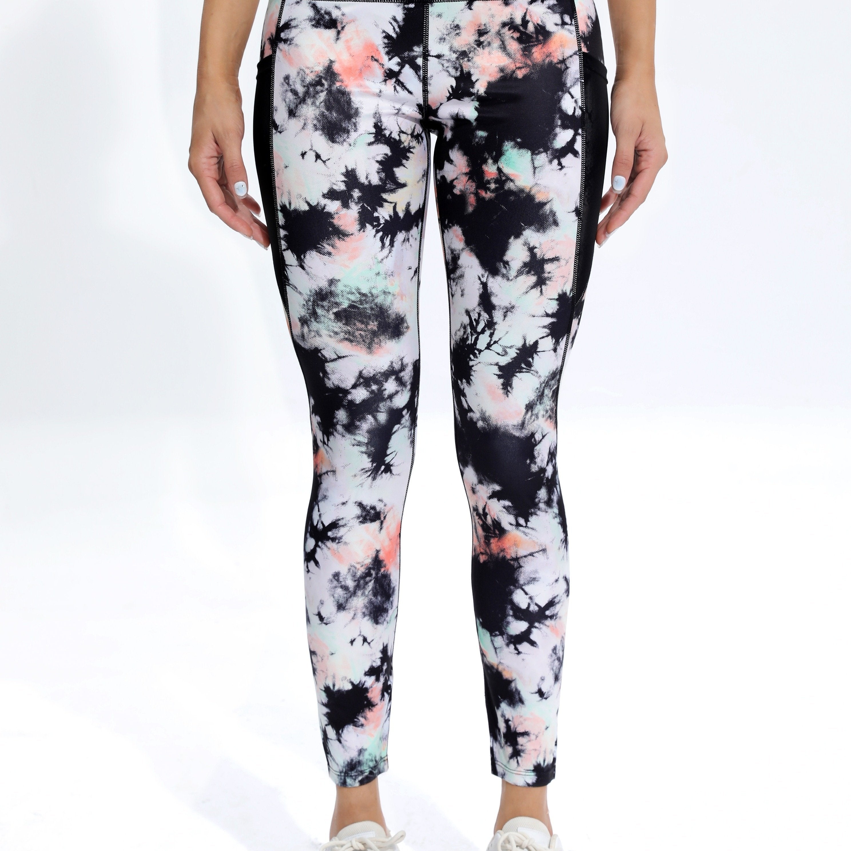 High Stretch Tie Dye Yoga Legging Slim Fit With Pocket