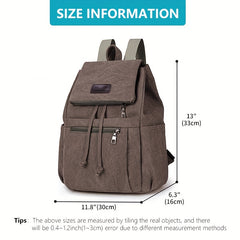 Large Capacity Canvas Backpack for Travel Lightweight Outdoor Camping Hiking