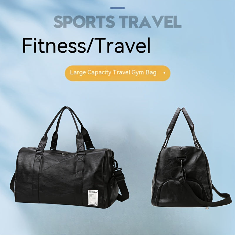 Large Capacity Zipper Fitness Tote Bag for Sports and Travel
