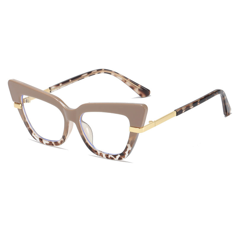 Cat Eye Light Blocking Glasses For Women - Anti Eyestrain Clear Glasses