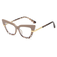 Cat Eye Light Blocking Glasses For Women - Anti Eyestrain Clear Glasses