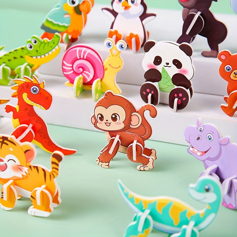 50pc Animal Puzzle Party Favors - 3D Jigsaw Puzzles