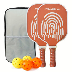 Pickleball Paddles Set of 2 with Polymer Core & Fiberglass Surface