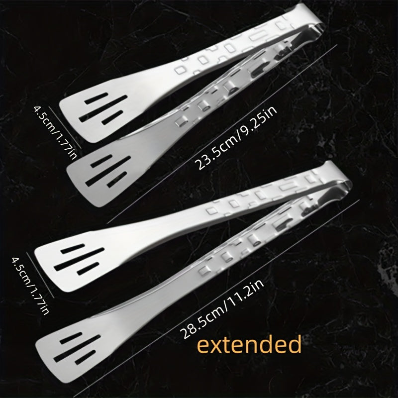 Stainless Steel Food Tongs Anti-scalding Bread Clips BBQ Clamps