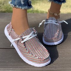 Women's Outdoor Skateboard Shoes with Striped Decoration