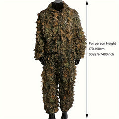 Camouflage Ghillie Suit for Halloween Jungle Shooting Airsoft