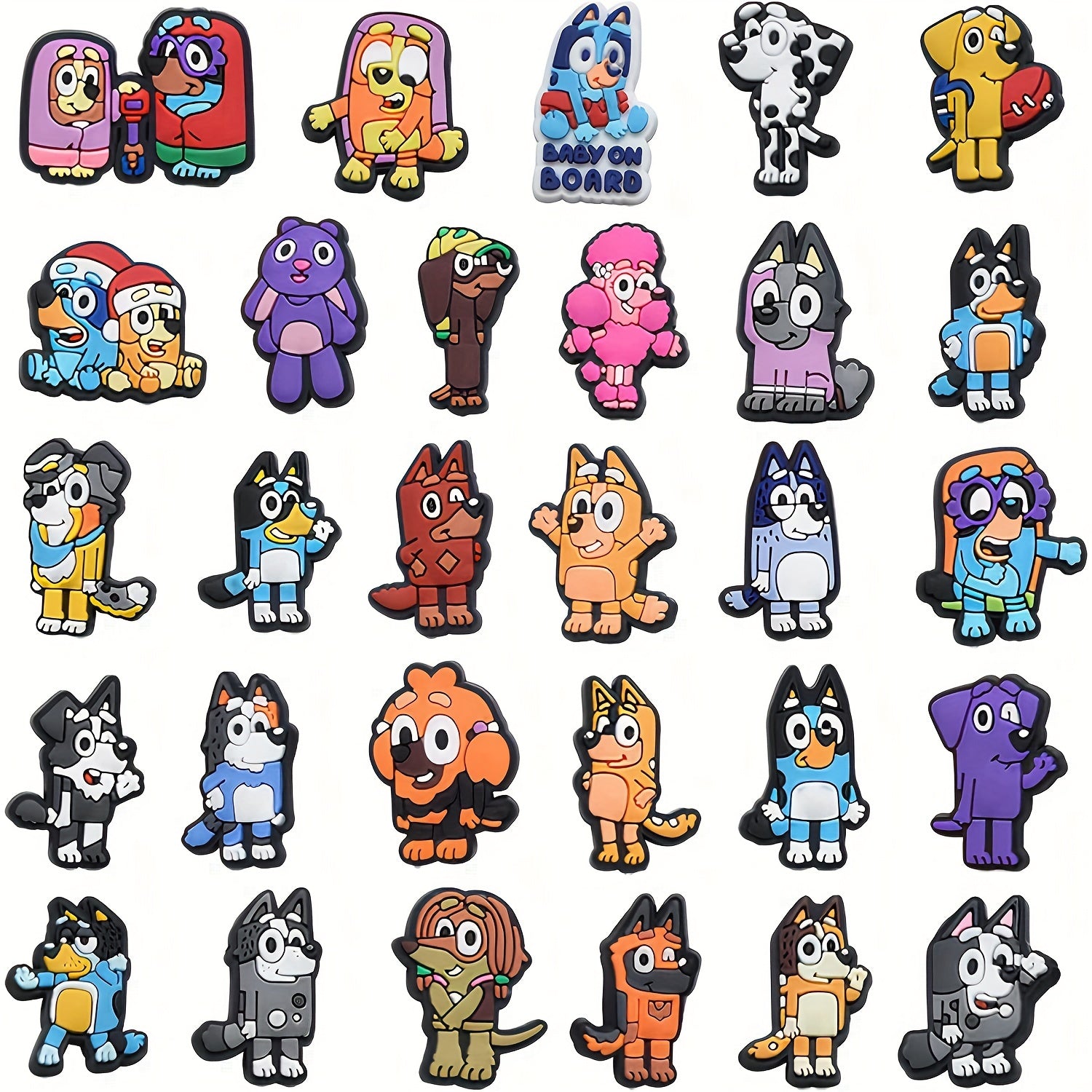 29pcs Dog Shoe Decorations Charms For Clogs Sandals Shoe Accessories