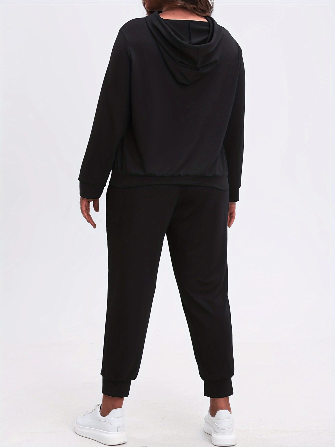 Solid Hoodie & Joggers 2 Piece Set