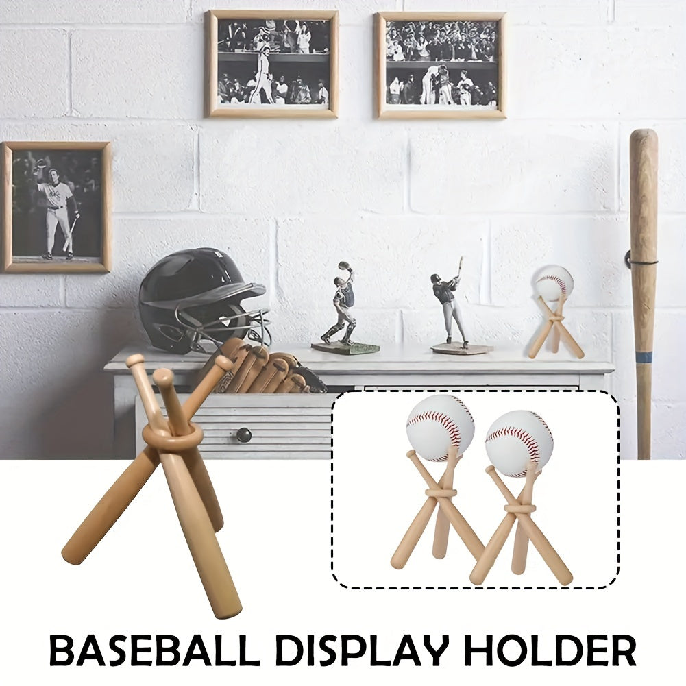 Mini Baseball Bat Bracket Baseball Holder Golf Tennis Ball Display Stand