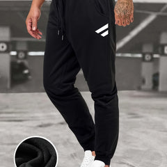 Mythic Dragon Pattern Men's Warm Jogger Sweatpants for Fall/Winter