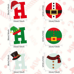 6PC Christmas HOHOHO Yard Sign Xmas Decor