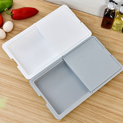 3 in 1 Plastic Chopping Board with Storage Organizer