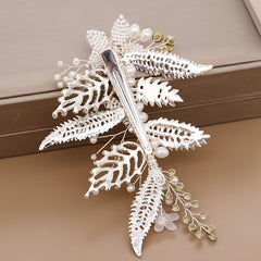 Silvery Wedding Hair Accessories Faux Pearl Hairgrips Clips Crystal