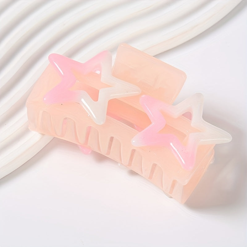 3pcs Star Pattern Hair Clips Claw Clips for Girls