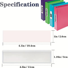 32pc Adhesive Label Holder for Shelves, Mailboxes, Kitchens - 10.92x3.05cm