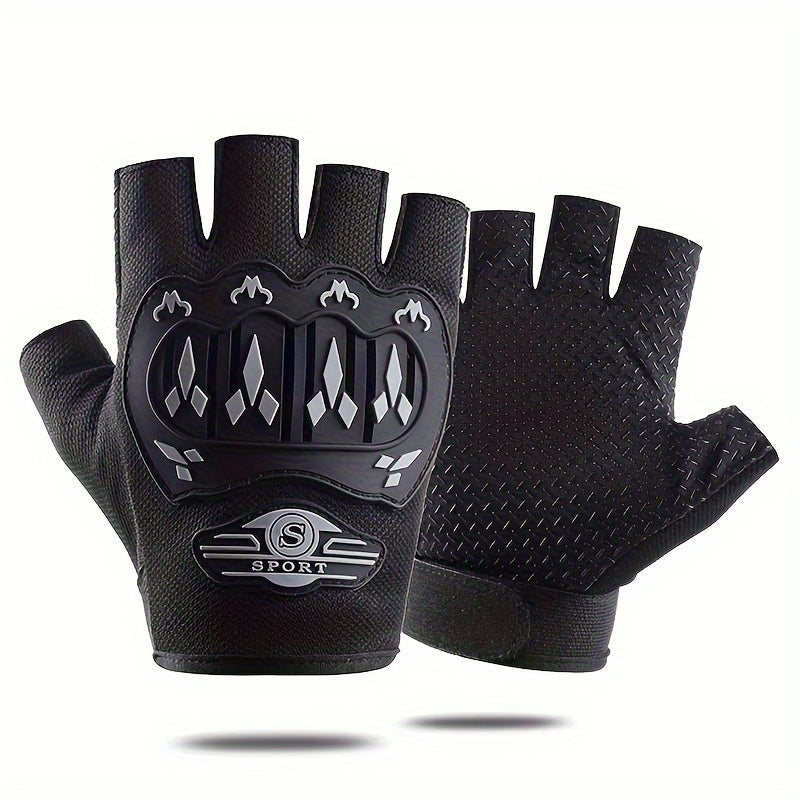 Men's Anti-slip Fingerless Gloves for Outdoor Sports Cycling