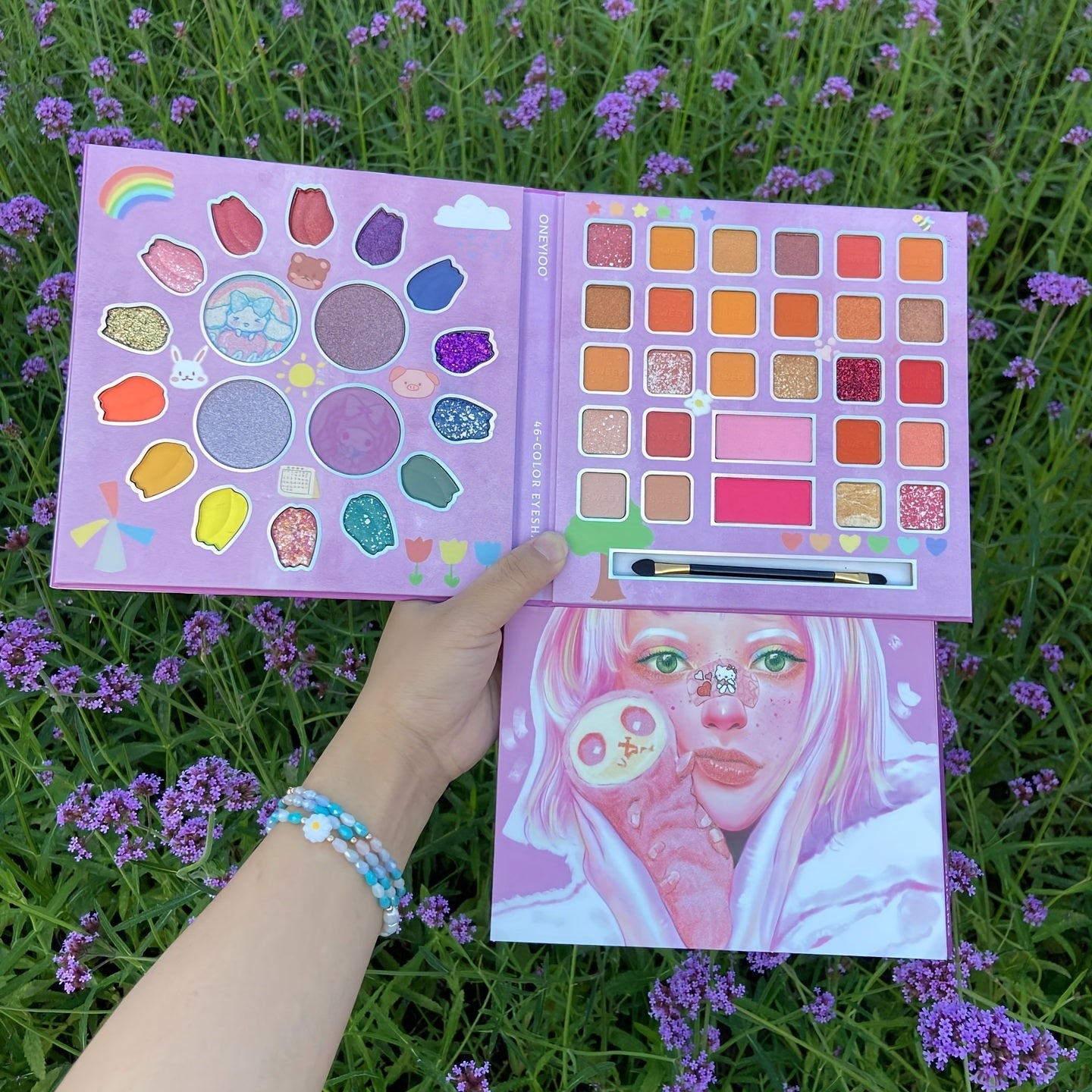 Halloween 46 Colors Eyeshadow Palette Face Painting Makeup Eyeshadow