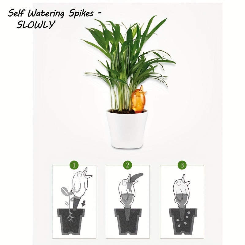 4pcs Bird Shape Self Watering Spikes for Plants