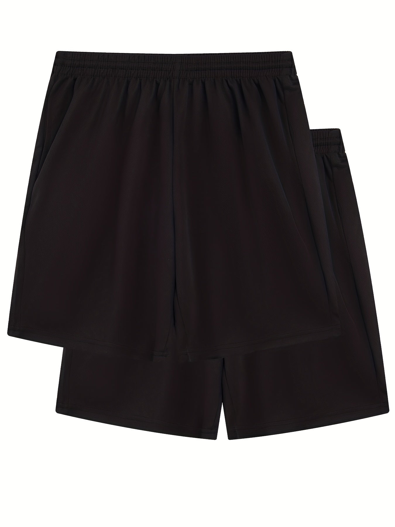 2pcs Quick Dry Comfy Men's Shorts Drawstring Athletic for Gym Workout