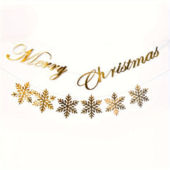 Large Glitter Snowflake Ornaments Set Christmas Tree Hanging Decoration