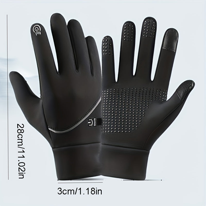 Winter Warm Gloves Men Women Wind Waterproof Non-slip Touch Screen Thermal Sport
