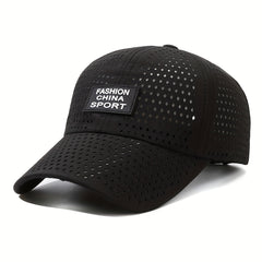 Mesh Breathable Sports Baseball Cap Unisex Thin Quick Drying Dad Hats Adjustable