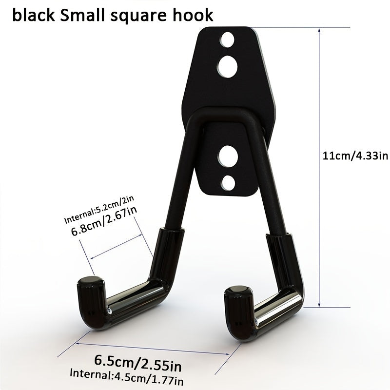 Heavy Duty Garage Hooks - Wall Mounted Practical Hooks with Anti-Slip Coating