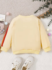 Kids Stylish Rainbow Print Sweatshirt Baby Boys Girls Pullover