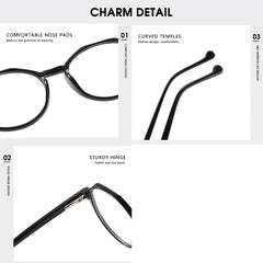 Polygonal Frame Blackout Glasses Alleviate Eye Fatigue and Glare