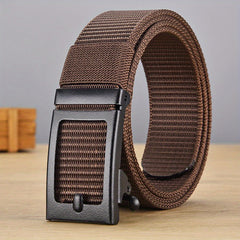 Men's Toothless Auto Belt Canvas Outdoor Mountaineering Breathable Belt