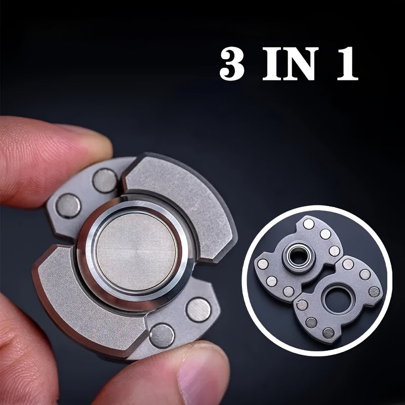 3in1 Fidget Toys for Adults Metal Fidget Slider Haptic Clicker Desk Toys